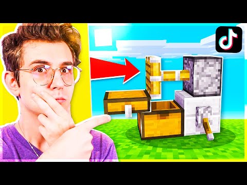 I TRY THE MOST VIRAL TIK TOK IN THE WORLD on MINECRAFT ITA! (Ep.35)
