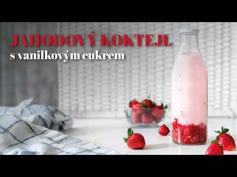 Jahodový koktejl | Snadný jahodový koktejl s mlékem | Jahody recept