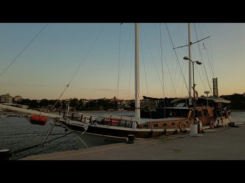 Chernomorets/Bulgaria 🇧🇬  - Virtual walk around the marina for yachts [4K]