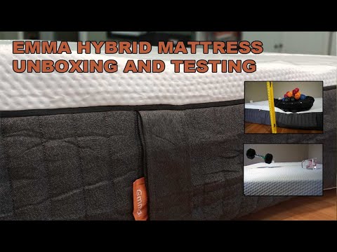Emma Hybrid Mattress Unboxing and Testing