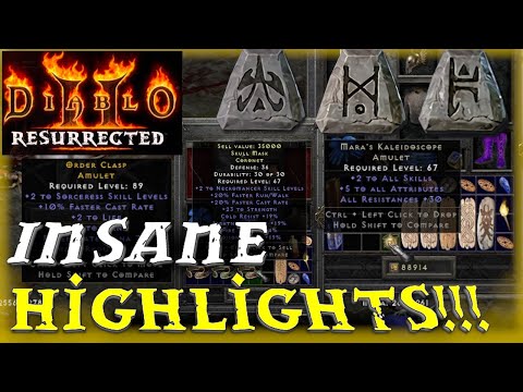 ULTIMATE LOOT HIGHLIGHTS FROM SEASON 1 LADDER!!! - Diablo 2 Resurrected