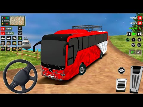 "Realistic Offroad Bus Driving | 3D Mountain Roads & Mud Adventure Gameplay"