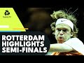Tsitsipas vs Lehecka; Auger-Aliassime vs Rublev | Rotterdam 2022 Semi-Final Highlights