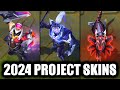 All New PROJECT Skins Spotlight 2024 Naafiri Jax Gangplank (League of Legends)