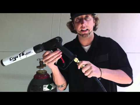 How to setup Cryo Gun Co2 Jet from CryoFX