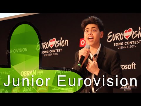 JESC - Performances of Vincenzo Cantiello, Michele & Anita (Press conference in Vienna)