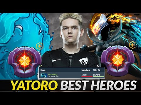 Yatoro 1100 Matches 60% Winrate Master Tier - His best heroes