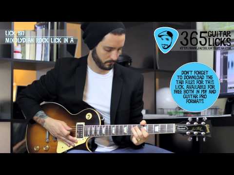 Lick 197/365 - Mixolydian Rock Lick in A | 365 Guitar Licks Project