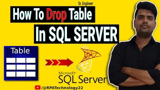 How to drop a table in MS SQL SERVER  |  SQL Tutorial | DBMS