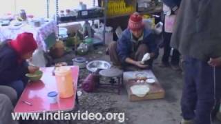 A refreshment centre on the Hunder-Leh route
