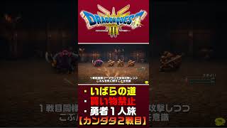 【ドラクエ3リメイク】買い物禁止・勇者ソロ・いばらのみち ショート切り抜き カンダタ2戦目【ドラクエ3HD2D】