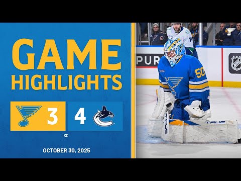 Game Highlights: Canucks 4, Blues 3 (SO)