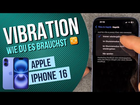 iPhone 16 Vibration einstellen