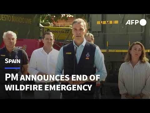Video Thumbnail: Spain PM declares end to national emergency over wildfires | AFP