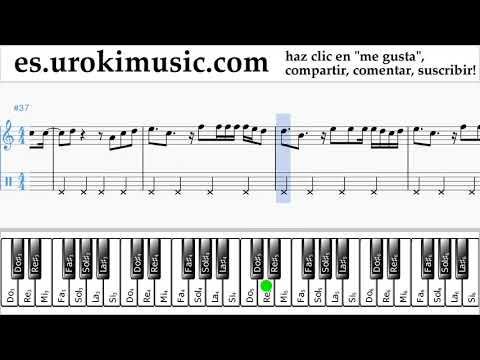 Como Tocar Piano (mano derecha) Clean Bandit - Rockabye ft Sean Paul Anne-Marie Tablatura Parte#2