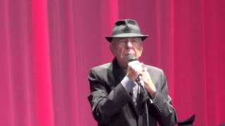 Leonard Cohen, Amen, Helsinki, 02-09-2012