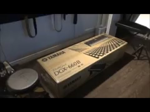 Yamaha DGX 660B Keyboard Piano Unboxing And Test