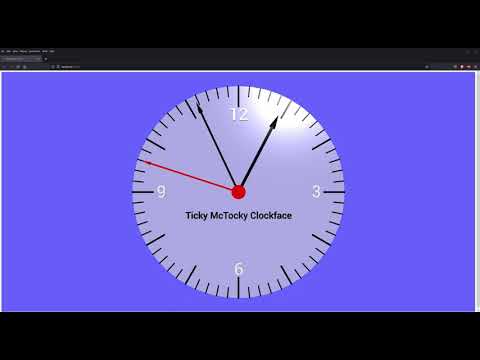 Vpython Real Time Animated Clock