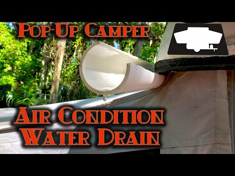 Pop-up Camper A/C Roof Water Runoff Drain Mod Rain Gutter (Coleman, Jayco, Starcraft)