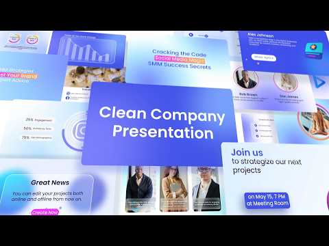 Company Introduction Video - Company Presentation Video Template - Clean Company Presentation 4K