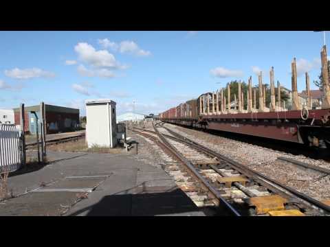Colas Rail 56094 Heads Through Bridgwater On 6Z52 Teigngrace Logs | Wednesday 19th Sept 2012