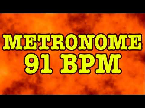 91 BPM Metronome - 10 Minute Metronome - 91BPM Click Track - 10 Minute Timer - Metrónomo 91