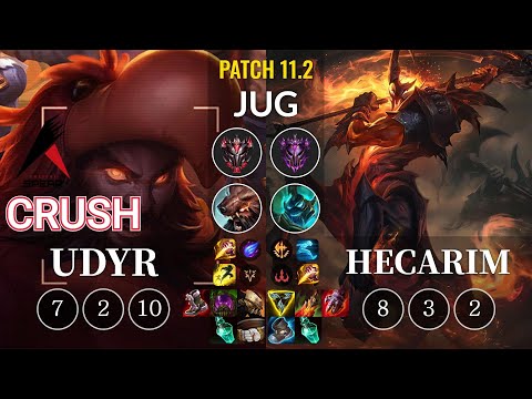 ASP Crush Udyr vs Hecarim Jungle - KR Patch 11.2