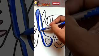 ✂️ Wow! Easy Scissors Drawing 😍 | Step-by-Step Drawing & Coloring for Kids 🎨#shorts #viral