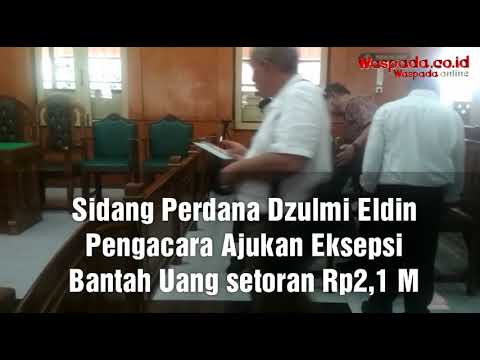 Dzulmi Eldin Jalani Sidang Perdana, Pengacara: Uangnya bukan Rp2,1Milyar tapi Rp1,4Milyar