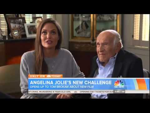 Angelina Jolie and Louis Zamperini talk about Unbroken  Today Show by Tom Brokaw