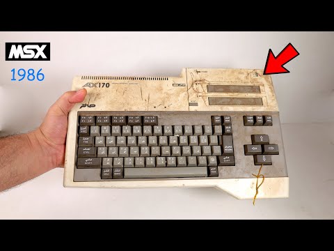 ASMR Restoring a 40-Year-Vintage MSX Personal Computer (1986 Sakhr AX-170)