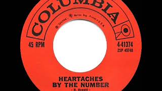 1st RECORDING OF: Heartaches By The Number - Ray Price (1959--#2 C&amp;W hit)
