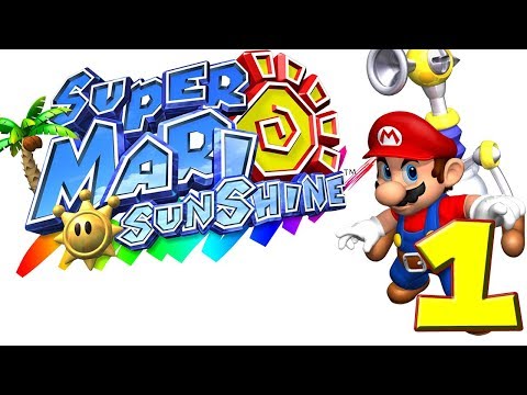 Super Mario Sunshine playthrough pt1 - Mario Learns the Ropes