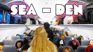 Our First Flight of 2018! - SEA to DEN on Frontier Airlines