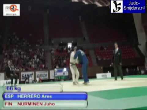 Judo 2009 Yerevan: Herrero (ESP) - Nurminen (FIN) [-66kg].