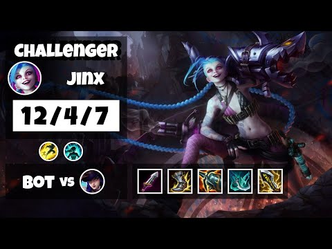 Jinx vs Caitlyn BR Challenger BOT (12/4/7) - v11.6