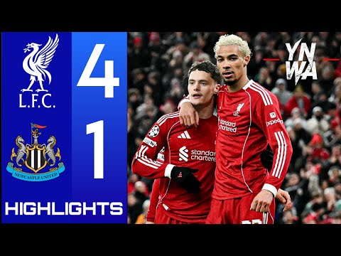 Liverpool vs Newcastle Utd 4-1 Highlights | Hugo Ekitike Brace & Florian Wirtz Goal Premier League