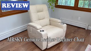 AIRSKY R2 Genuine Leather Recliner Chair Review - Watch before buying this recliner!