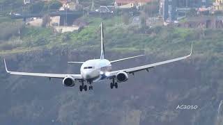 MADERIA CRAZY landings video | That's why it is so hard to land at Madeira HEAVY WINDS