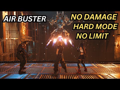 FFVII Remake Vs AirBuster (No Damage, Hard Mode, No Limit)