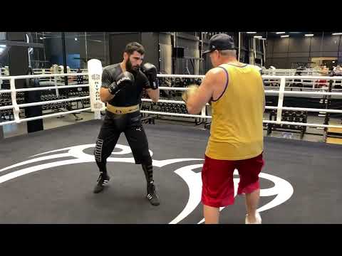 10-5-24: Artur Beterbiev, Pads w/ Iceman John Scully (Saudi Arabia, 7 days before Bivol fight)