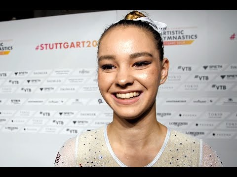 Shallon Olsen (CAN) Interview 2019 Worlds Stuttgart - Vault Final
