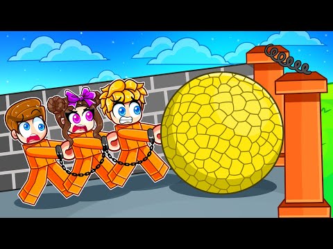 Schiebe den Stein um dem GEFÄNGNIS zu entkommen in Roblox!