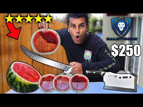 I Bought LITERALLY The SHARPEST KITCHEN KNIFE ON THE PLANET... *DALSTRONG X SERIES* (SPLITS ATOMS!!)