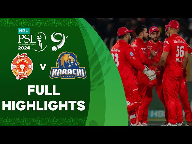 Full Highlights | Islamabad United vs Karachi Kings | Match 24 | HBL PSL 9 | M1Z2U
