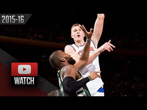 Kristaps Porzingis Full Highlights vs Bucks (2016.01.10) - 15 Pts, 5 Blocks, SICK!