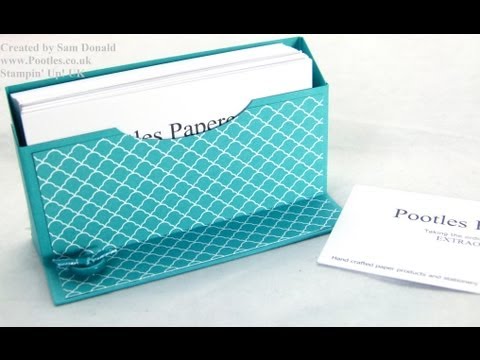 Stampin Up UK Freestanding Business Card Holder Tutorial