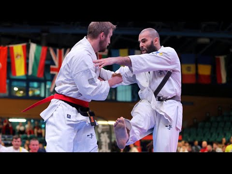 Patrik Sypien (Poland) vs. Alejandro Navarro (Spain). 33rd EC IKO | 1/2 -90kg