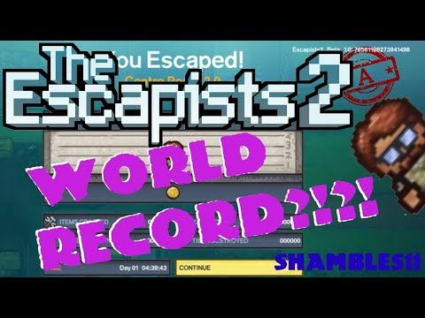 The Escapists 2: How to Escape Center Perks 2.0 - World Record?!