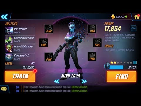 Minn-Erva Gameplay - Marvel Strike Force - MSF